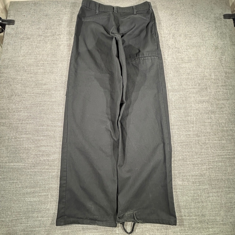 Dickies Work Pants Mens 30x32 Black Fair Distressed Straight Leg Twill Utility